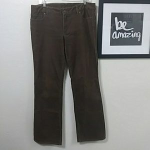 J Crew brown corduroy bootleg favorite fit pants